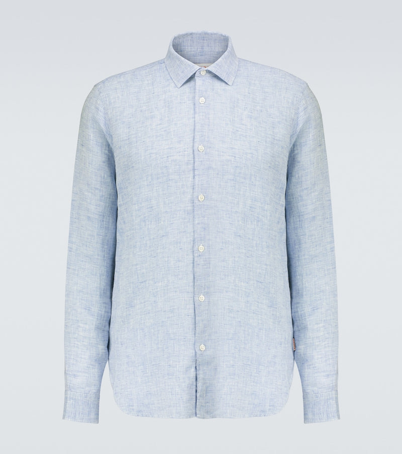 Orlebar Brown Giles linen long-sleeved shirt