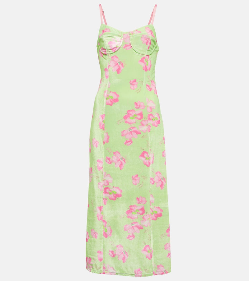LoveShackFancy Sima midi dress in Peony Mint