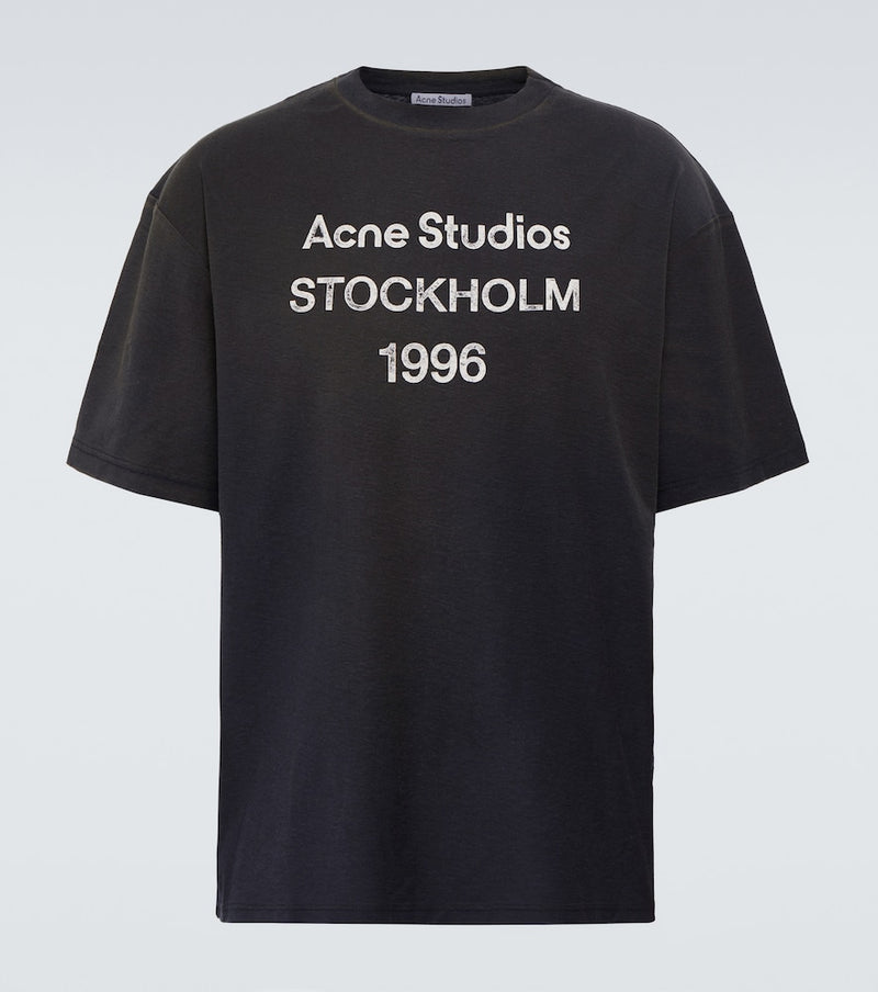Acne Studios Logo-print cotton-blend T-shirt