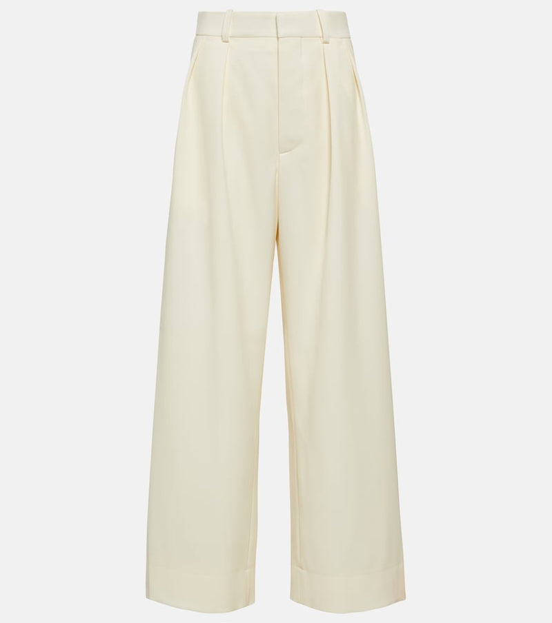 Wardrobe. NYC Low-rise wide-leg wool pants