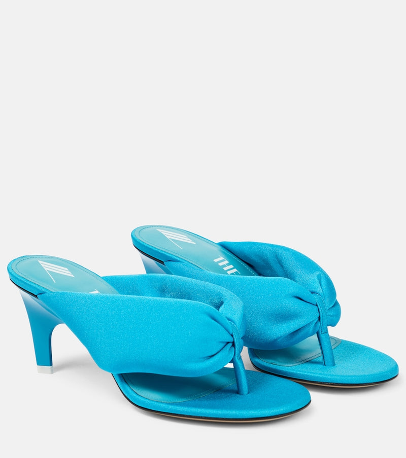 The Attico Rem satin thong sandals