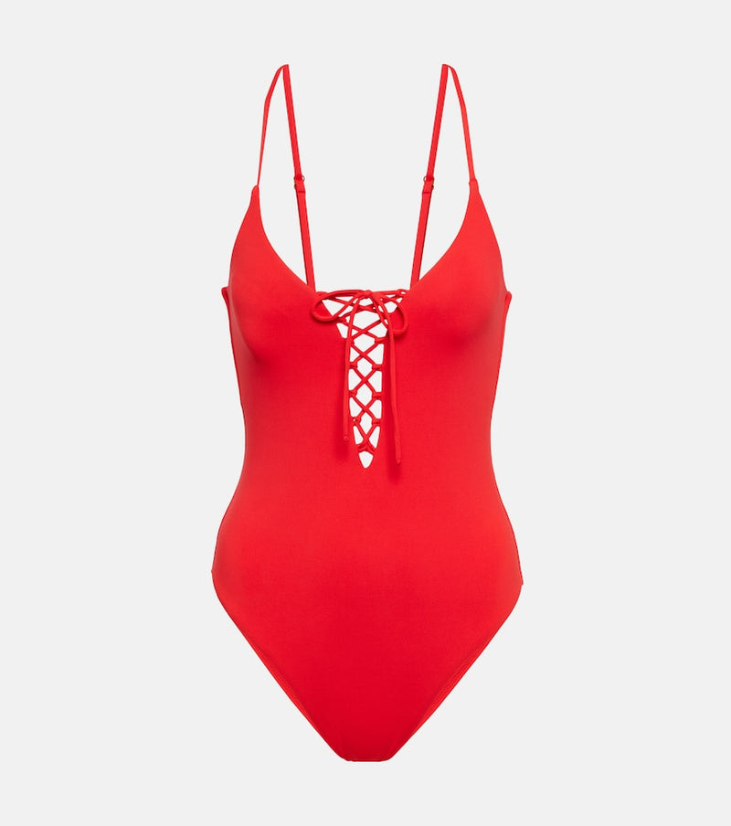 Melissa Odabash Nerano lace-up swimsuit