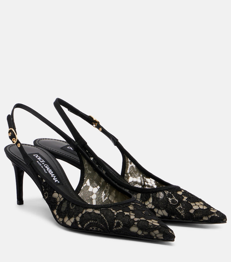 Dolce & Gabbana Lace slingback pumps
