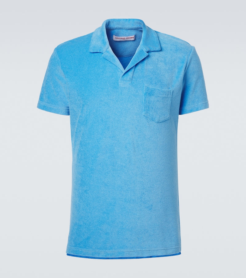 Orlebar Brown Dr. No cotton terry polo shirt