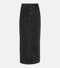 Wardrobe. NYC Denim maxi skirt