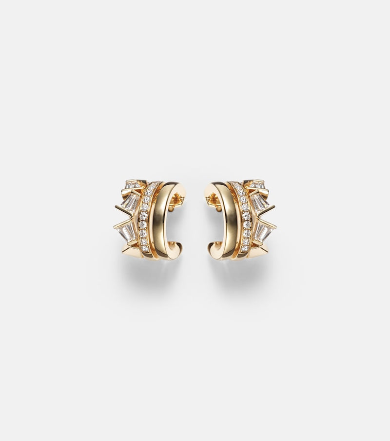 Bucherer Fine Jewellery 18kt gold earrings with diamonds