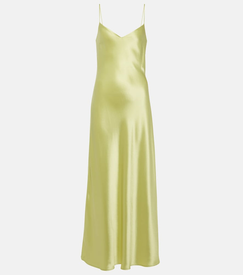 Galvan Cropped slip dress