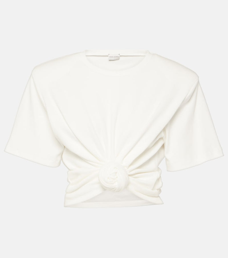 Magda Butrym Gathered cotton jersey top