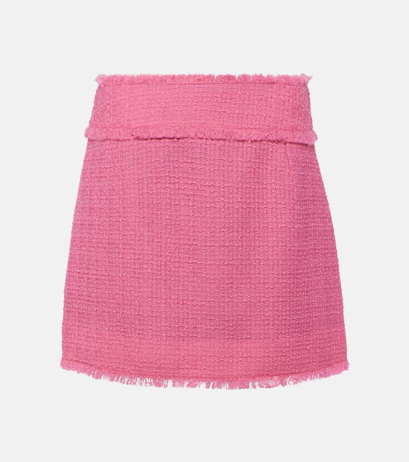 Dolce & Gabbana Wool-blend tweed miniskirt