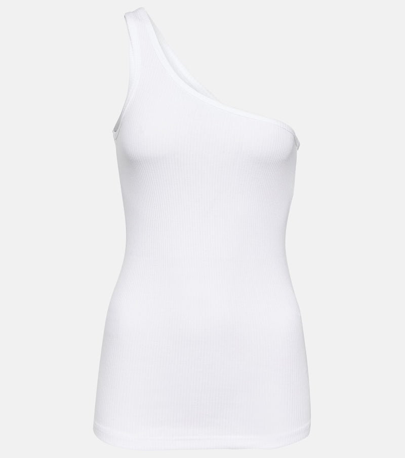 Isabel Marant One-shoulder cotton tank top in White