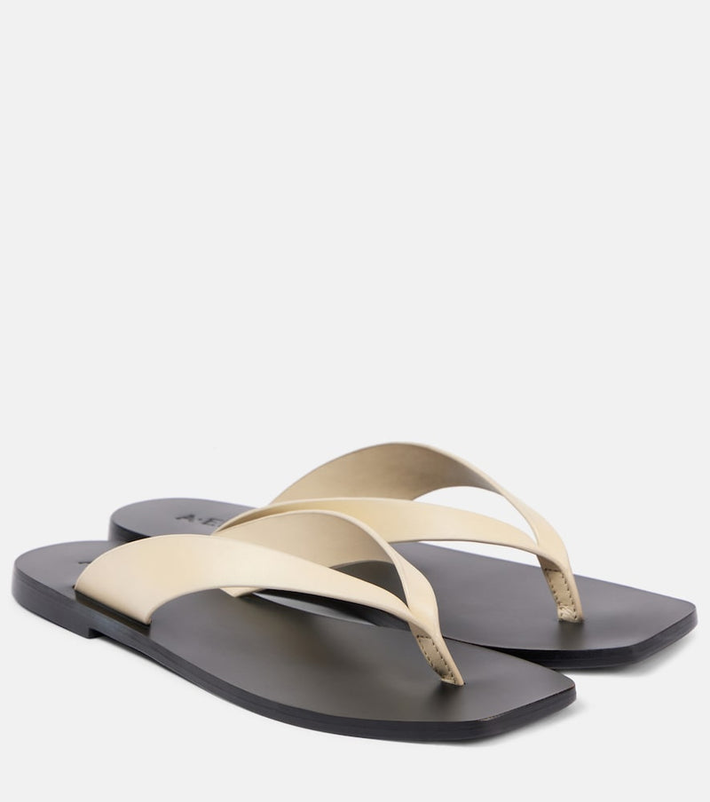 A. Emery Kinto leather thong sandals