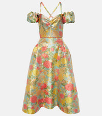 Markarian Jackie floral jacquard midi dress