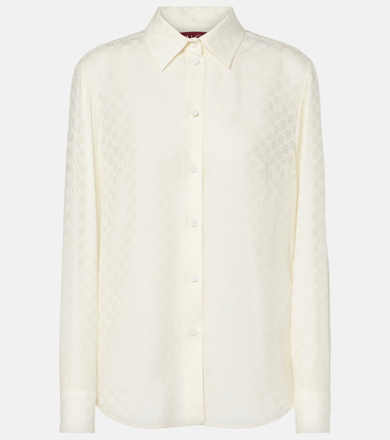 Gucci GG silk crepe shirt