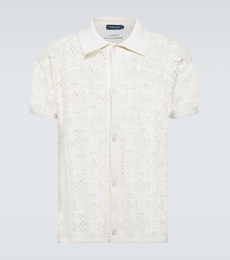 Frescobol Carioca Raul crochet cotton shirt