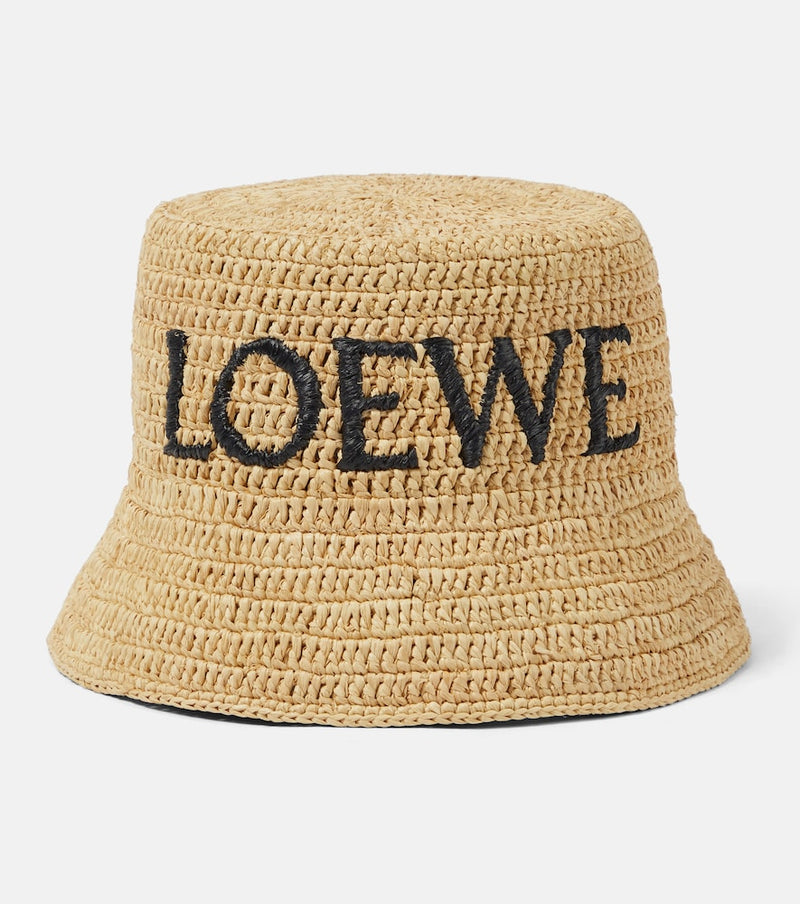 Loewe Paula's Ibiza logo bucket hat in Beige