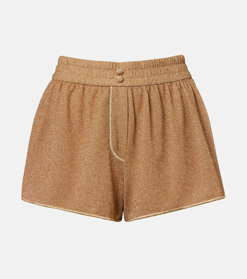 Oseree Lumiere lame shorts