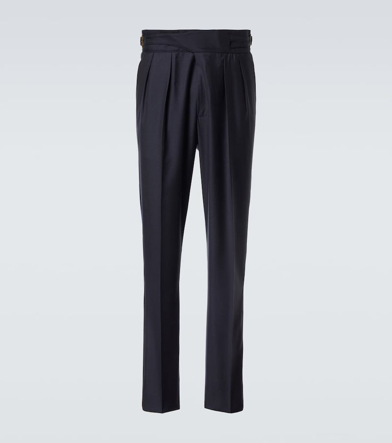 Rubinacci Manny virgin wool straight pants