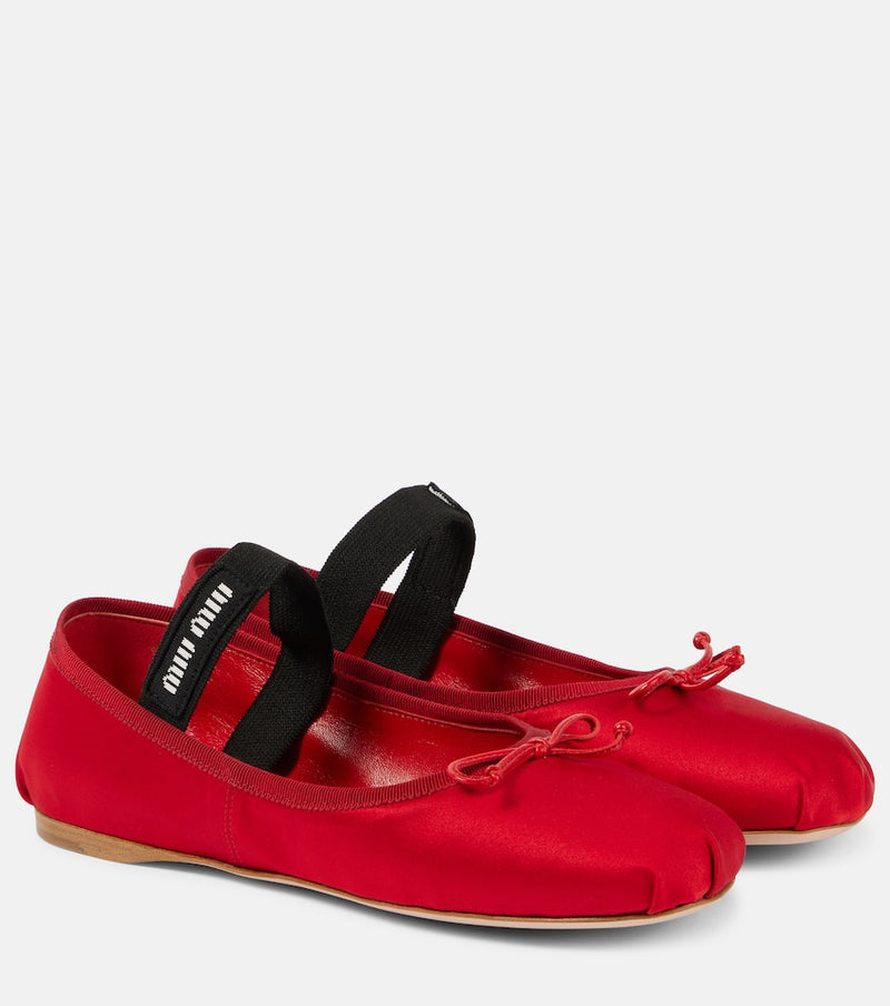 Miu Miu Satin ballet flats