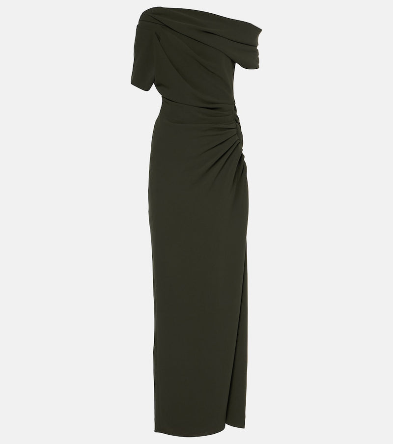 Simkhai Kally draped one-shoulder crepe gown