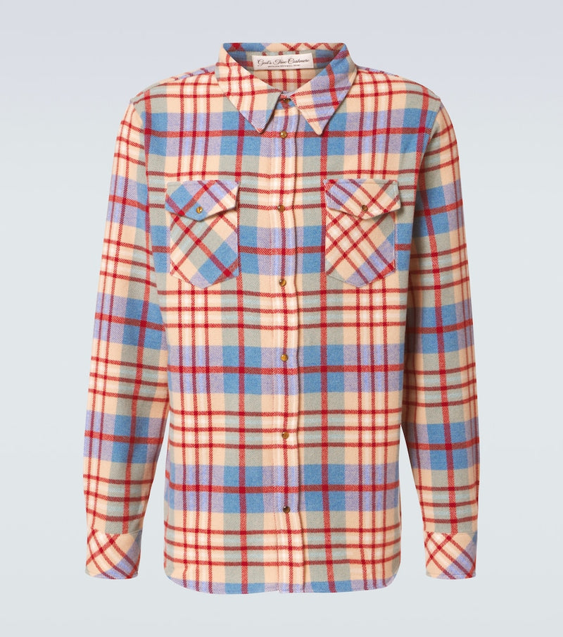 God\'s True Cashmere Al\'s Run plaid cashmere shirt