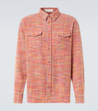 God's True Cashmere Flower space-dyed cashmere shirt