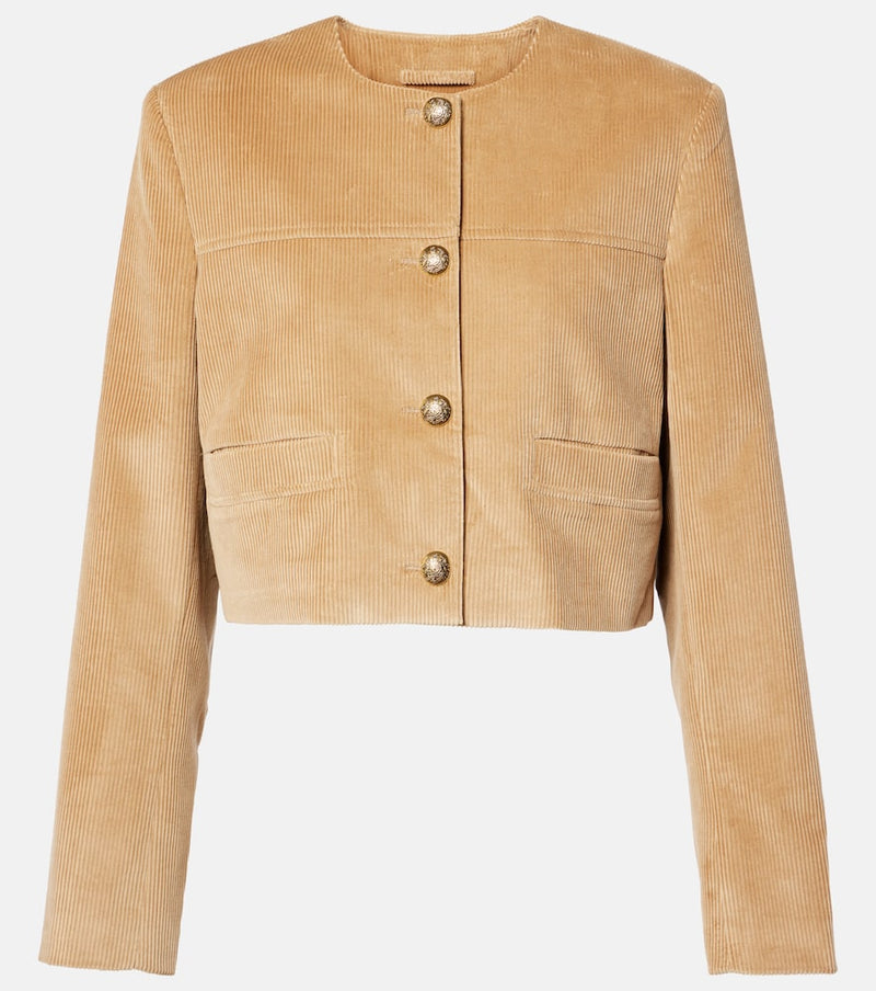 Citizens of Humanity Pia cropped cotton corduroy jacket
