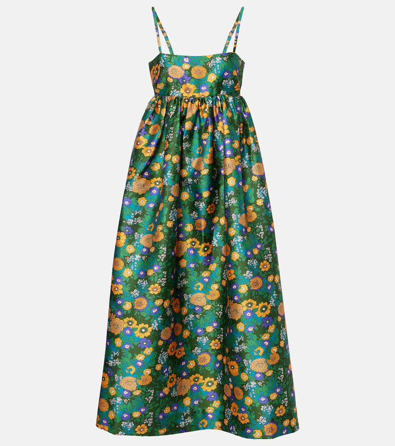 Alemais Printed open-back midi dress