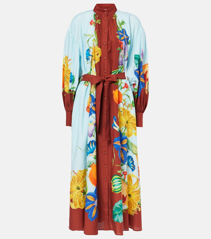 Alemais Dahlia cotton and silk shirt dress