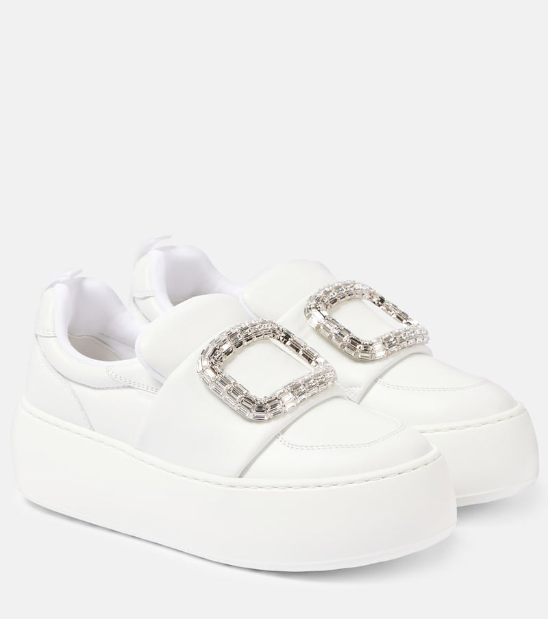 Roger Vivier Viv\' Up leather slip-on sneakers