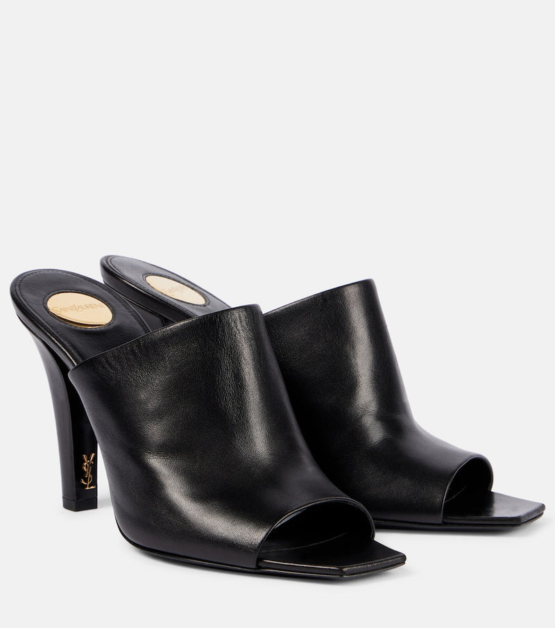 Saint Laurent Jill 95 leather mules