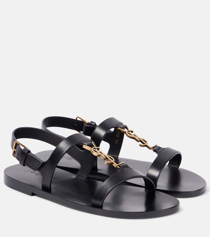 Saint Laurent Cassandra leather sandals