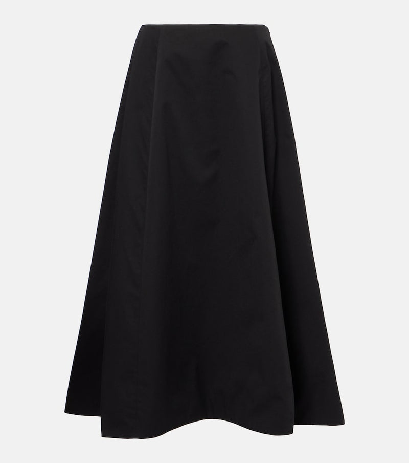 Balenciaga Cotton twill midi skirt