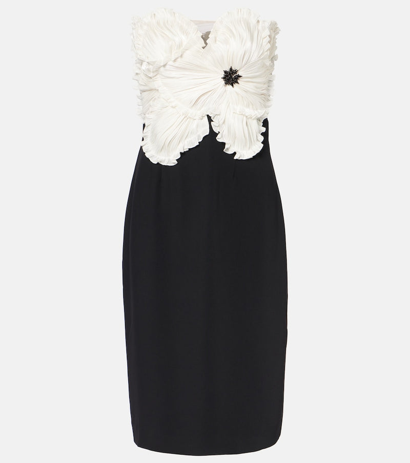 Costarellos Callula floral-applique embellished minidress in Offwhite