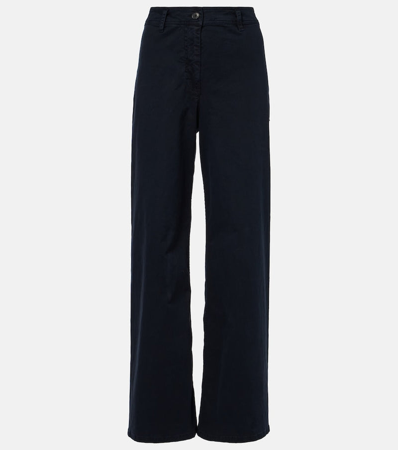 Nili Lotan Megan cotton wide-leg pants