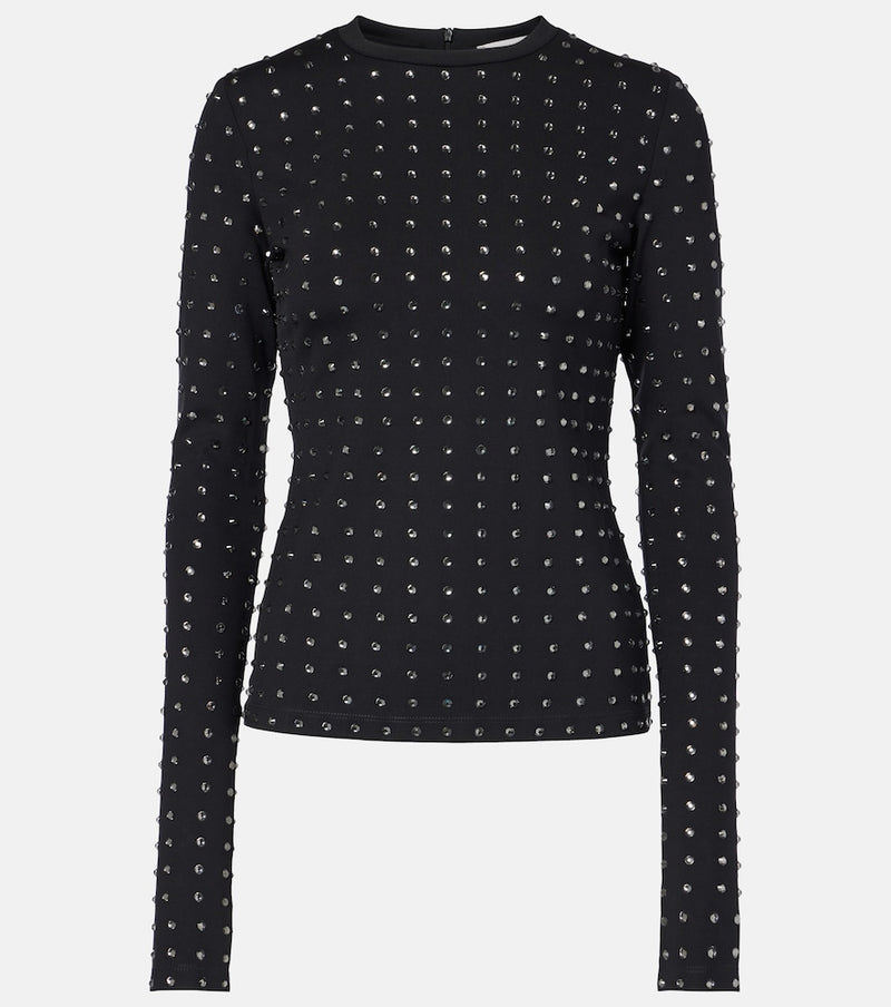Sportmax Negus crystal-embellished top