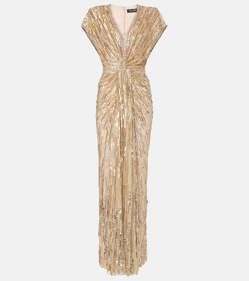 Jenny Packham Zola sequined tulle gown
