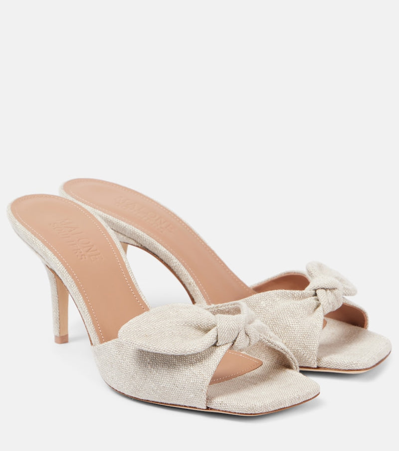 Malone Souliers Vargas 70 canvas mules