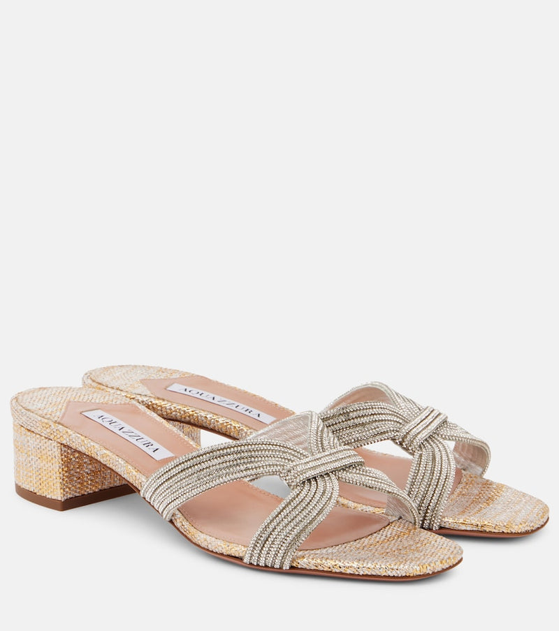 Aquazzura Muse 35 embellished sandals