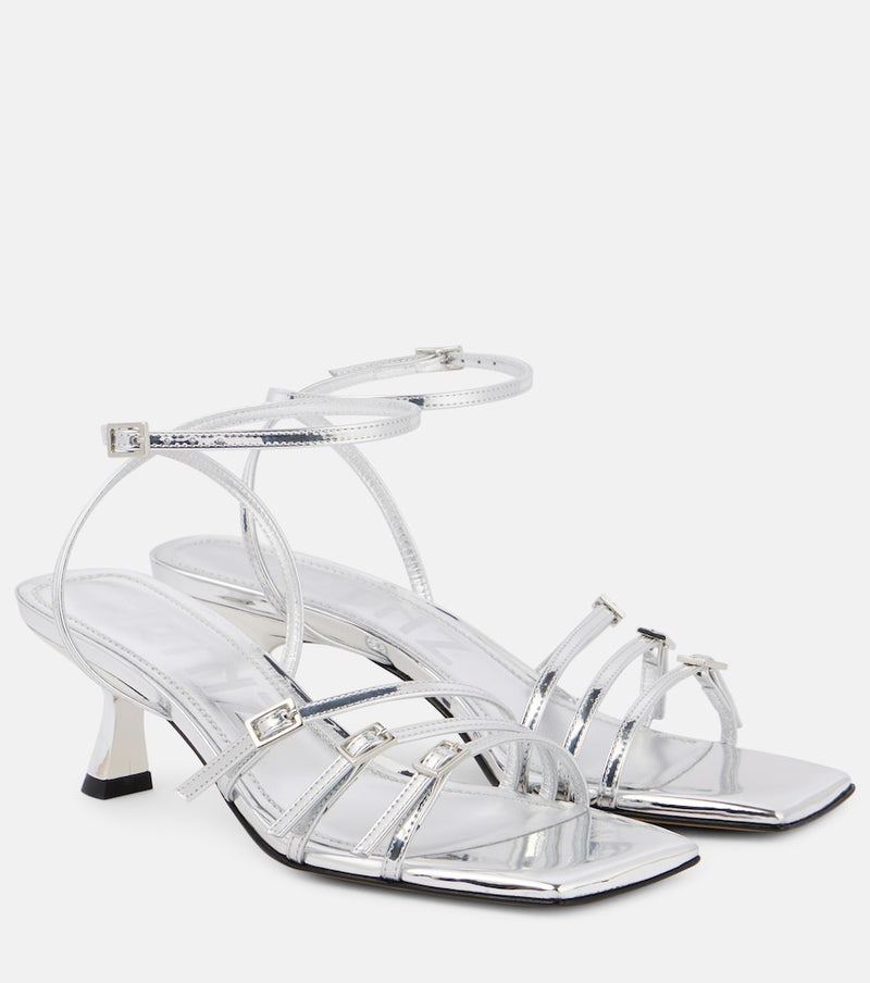 Souliers Martinez Teresa 60 metallic leather sandals