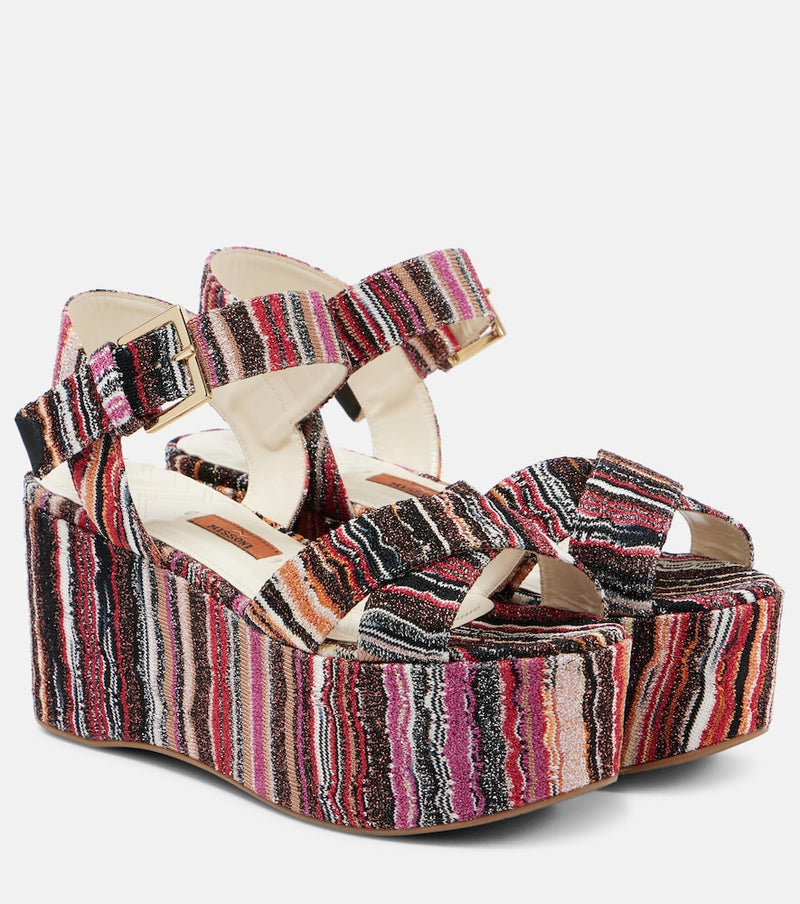 Missoni Julia raschel platform sandals
