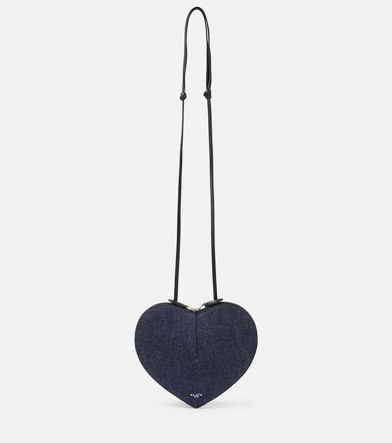 Alaia Le Cour denim shoulder bag