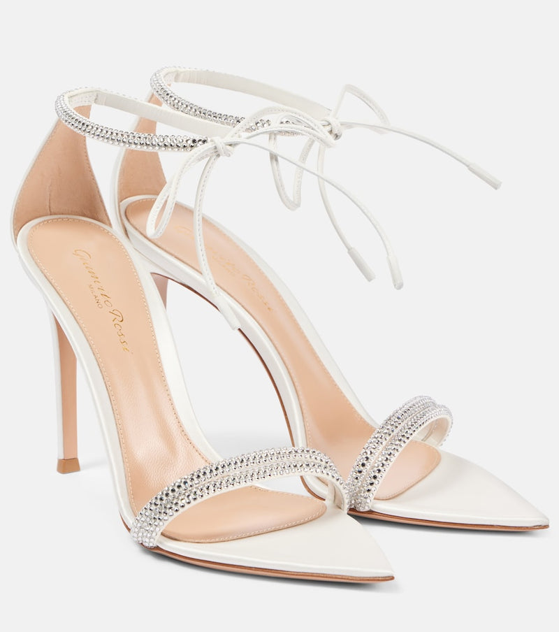 Gianvito Rossi Bridal Montecarlo 105 embellished sandals