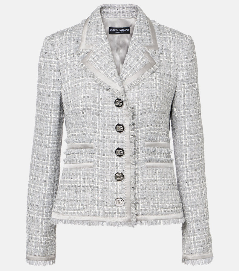 Dolce & Gabbana Lame boucle jacket