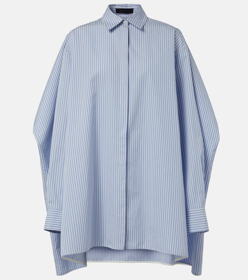 Proenza Schouler Isla striped cotton and silk minidress in Pale Multi Blue