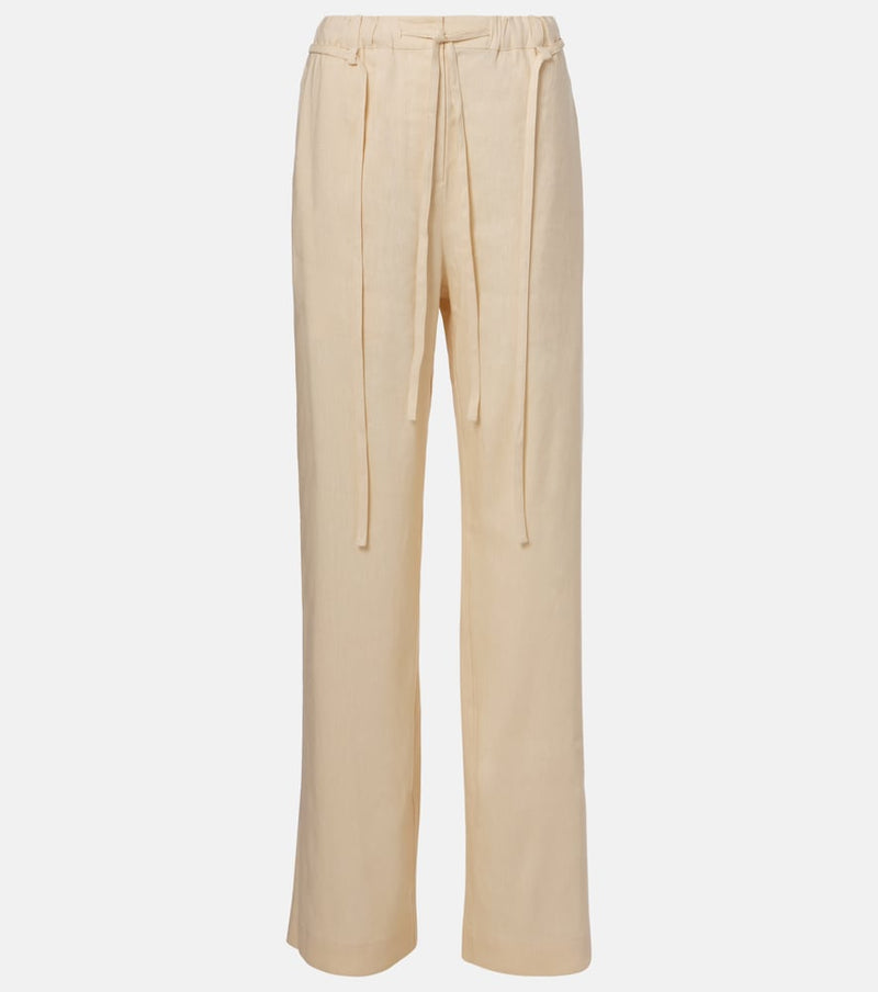 Proenza Schouler White Label Magnus linen-blend straight pants