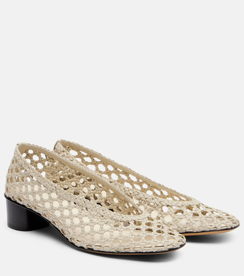 Le Monde Beryl 40 woven leather pumps