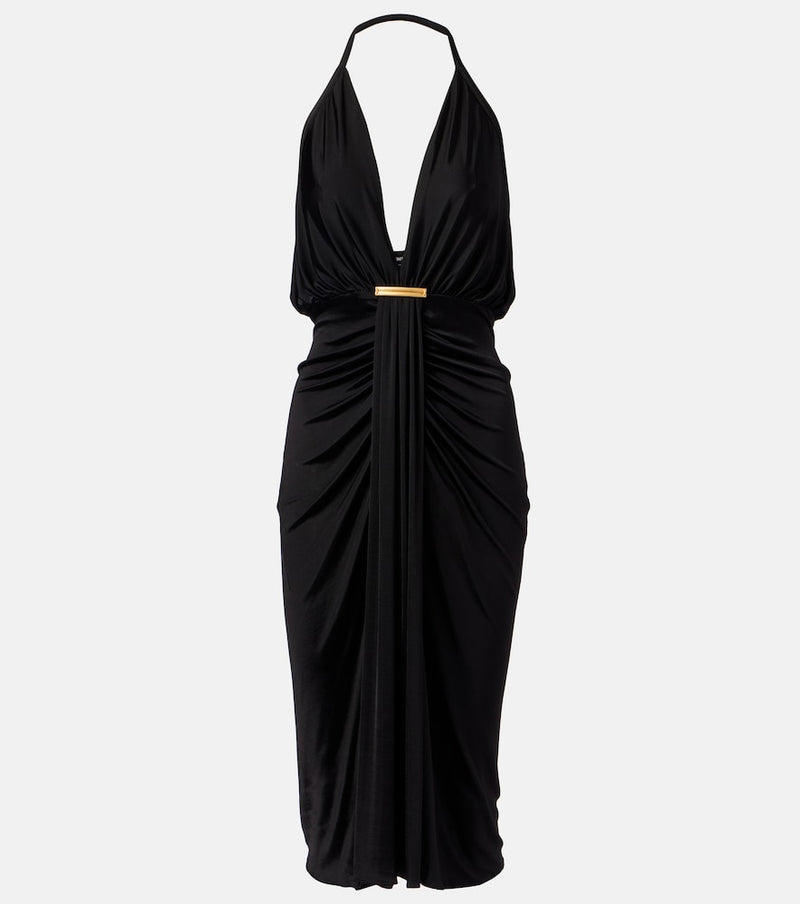 Tom Ford Draped jersey cocktail dress
