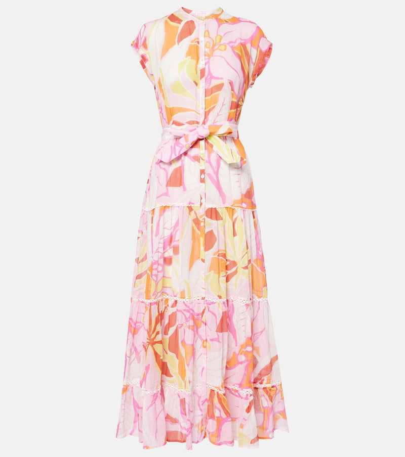 Poupette St Barth Kora printed cotton midi dress