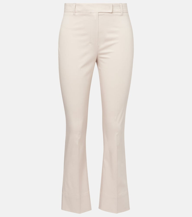 S Max Mara Felice cotton-blend wide-leg pants