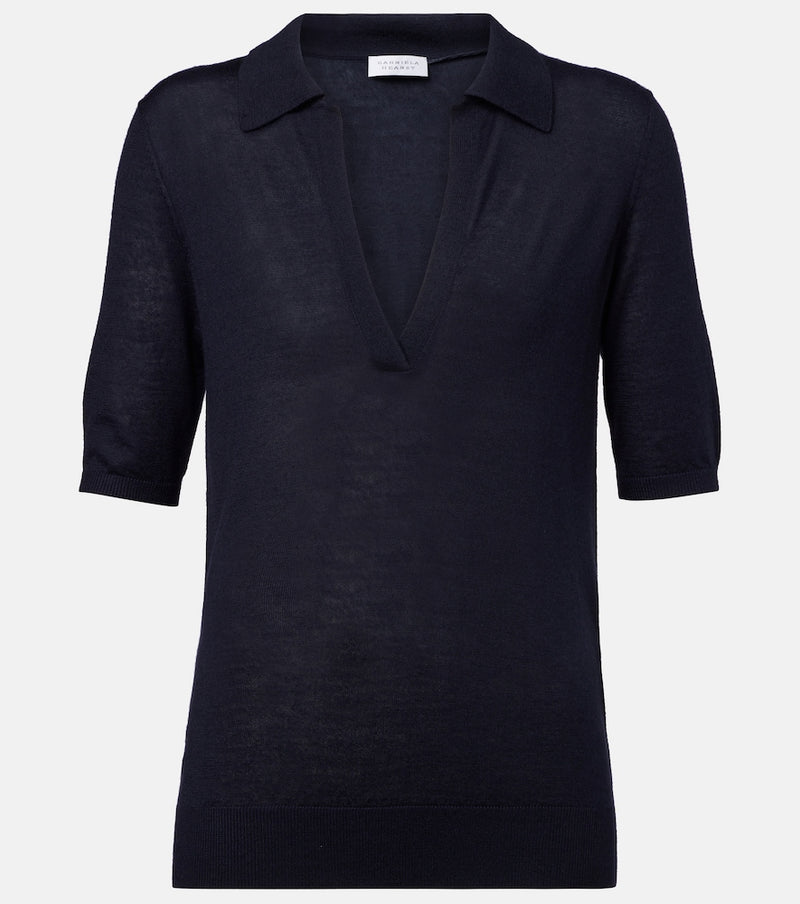 Gabriela Hearst Frank cashmere and silk polo shirt